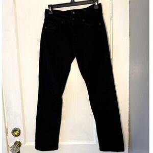 Paige Lennox Straight Black Jeans Size 28
